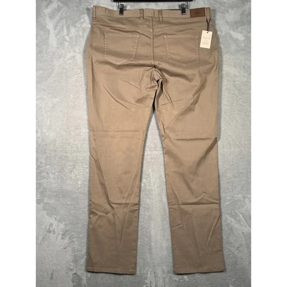 Peter Millar Pants Men 40x34‎ Beige Ultimate Sateen 5 Pocket Five 7027 - Picture 7 of 11